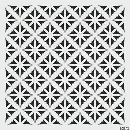 Ardışık Desen Stencil Şablon (40x40) R-073