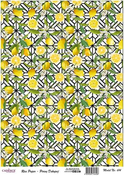Cadence Pirinç Dekopaj Kağıdı - Model 614