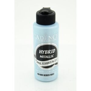 Cadence Hibrit Metalik Multisurface Boya H809 Bebek Mavi 120ml