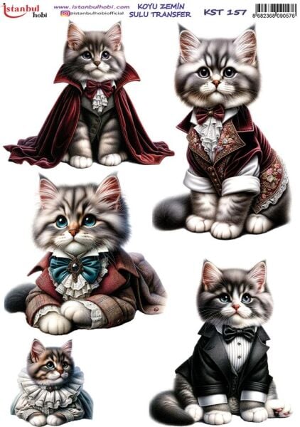 Koyu Zemin Sulu Transfer Kağıdı 25x35cm KST-157