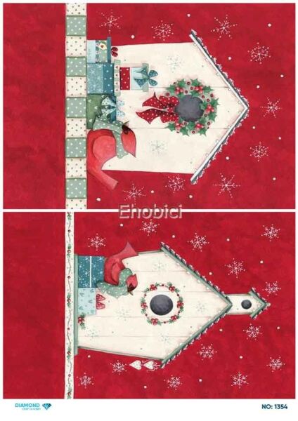 Diamond Pirinç Dekopaj Kağıdı - 1354