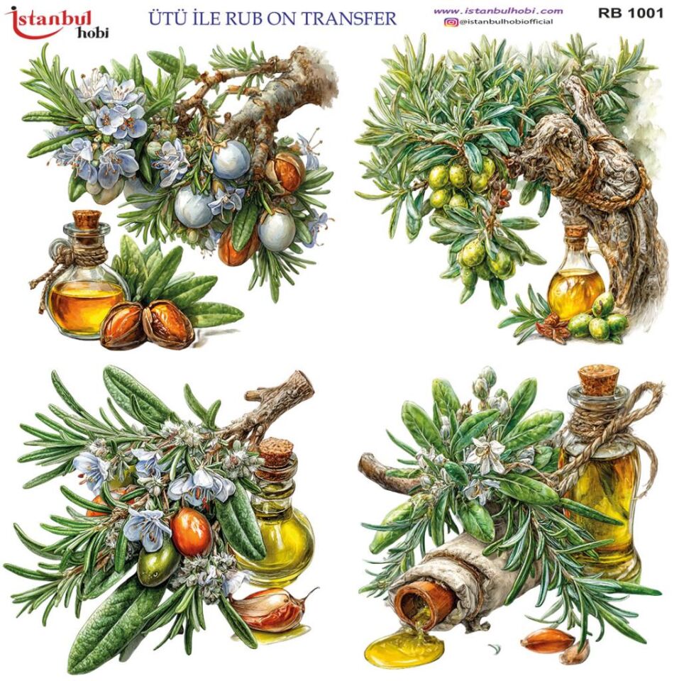 Ütü ile Rub On Transfer Kağıdı 30x30cm RB-1001