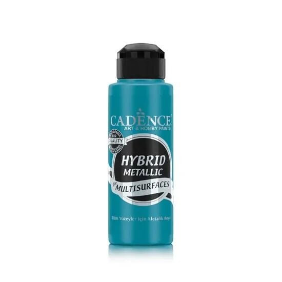 Cadence Hibrit Metalik Multisurface Boya H812 Turkuaz 120ml