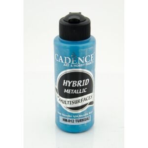 Cadence Hibrit Metalik Multisurface Boya H812 Turkuaz 120ml