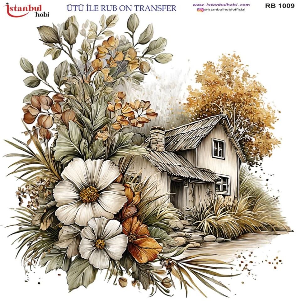 Ütü ile Rub On Transfer Kağıdı 30x30cm RB-1009