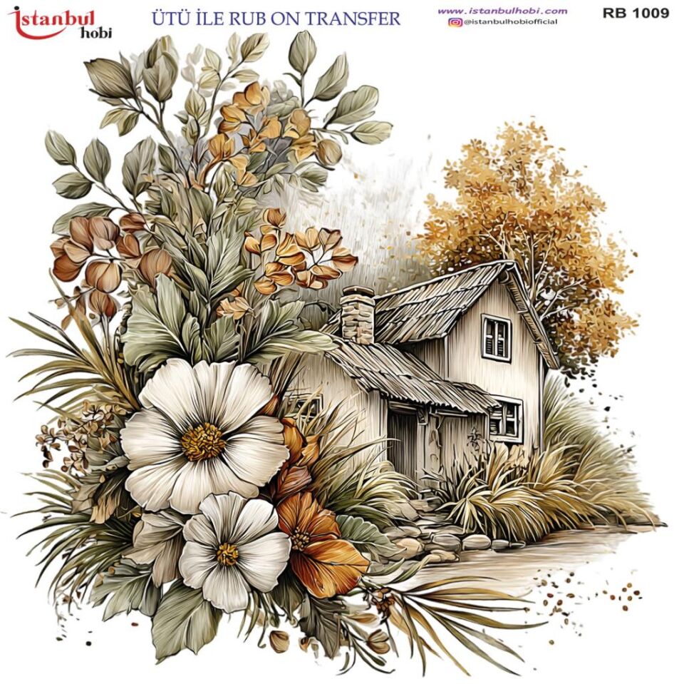 Ütü ile Rub On Transfer Kağıdı 30x30cm RB-1009