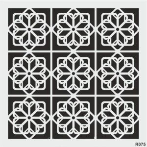 Ardışık Desen Stencil Şablon (25x25) R-075