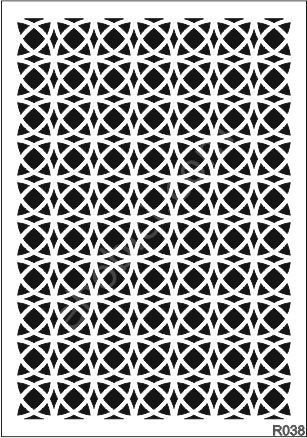 Ardışık Desen Stencil Şablon (21x30) R-038