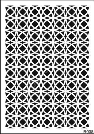 Ardışık Desen Stencil Şablon (21x30) R-038