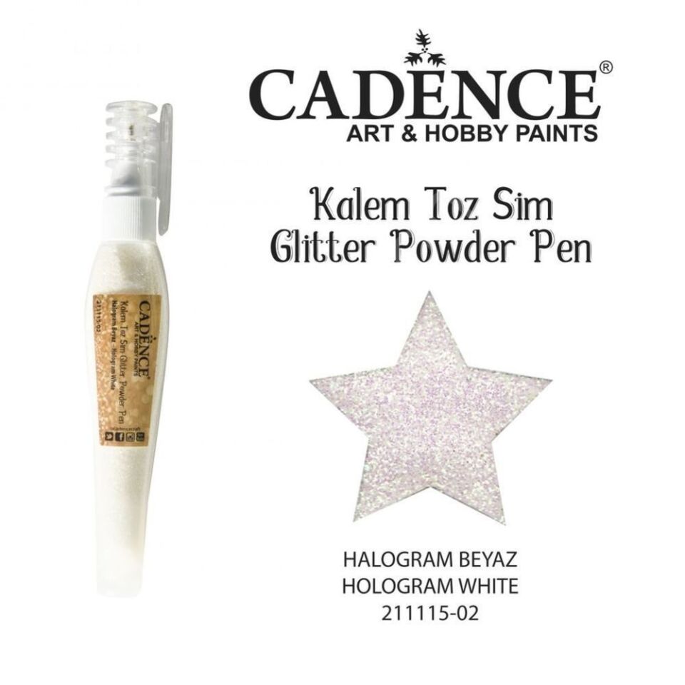 Cadence Kalem Toz Sim Halogram Beyaz 10gr
