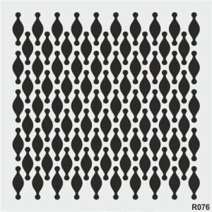 Ardışık Desen Stencil Şablon (25x25) R-076