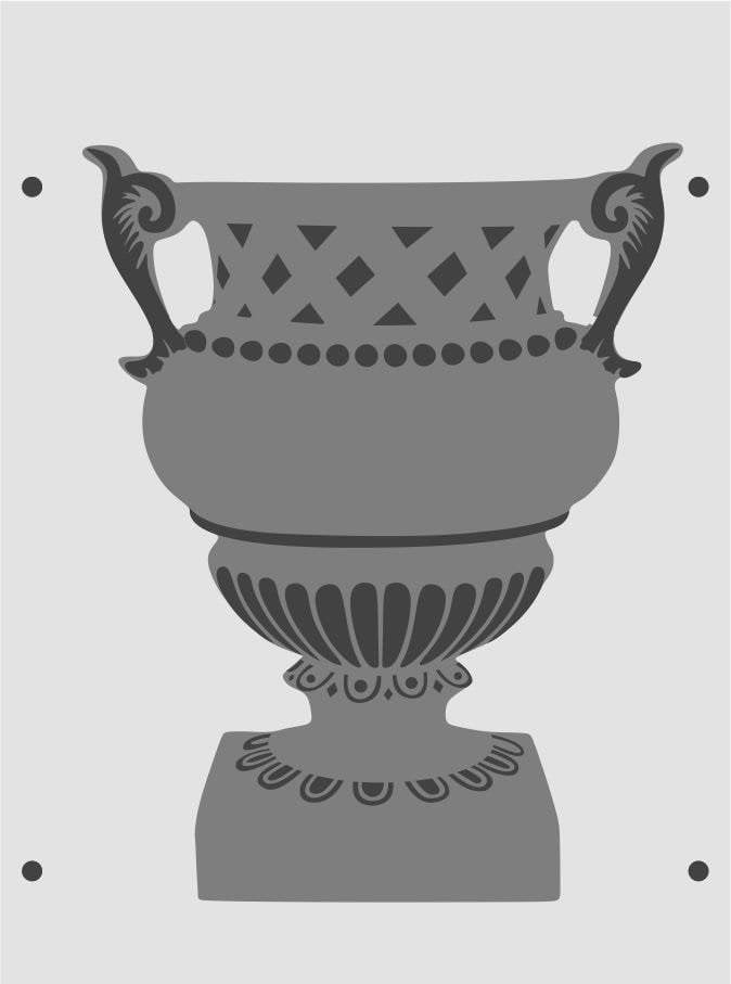 Boyutlu Desen Stencil Şablon (21x30) BY-059