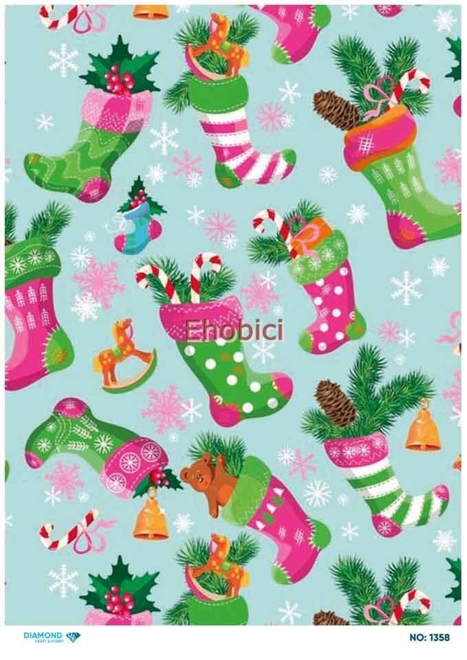 Diamond Pirinç Dekopaj Kağıdı - 1358