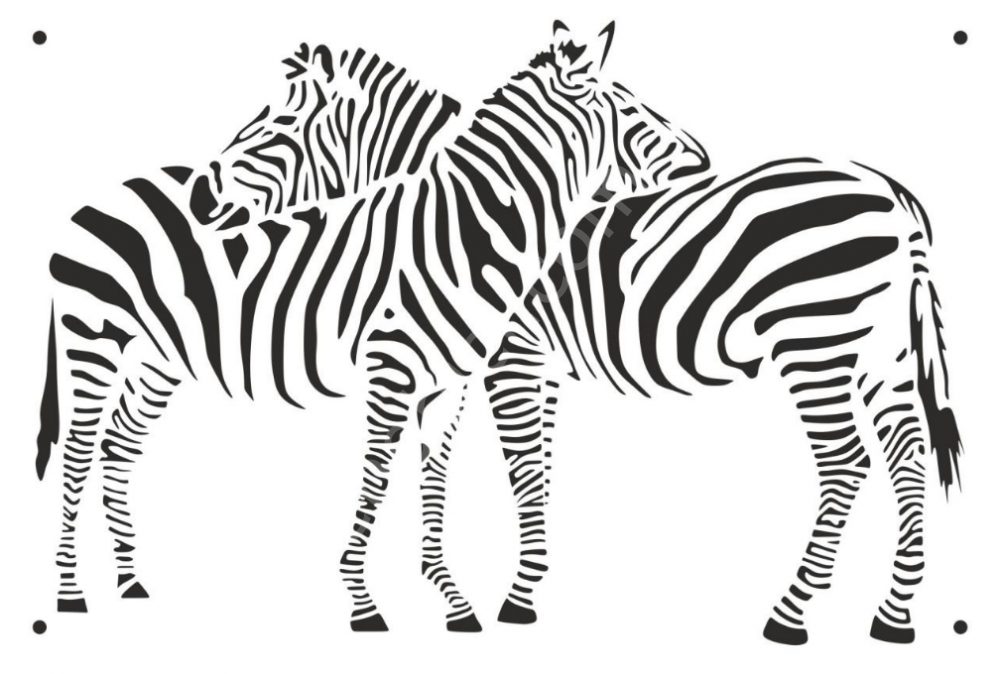 Karışık Desenler Stencil Şablon (21x30) HD-083A Boyutlu