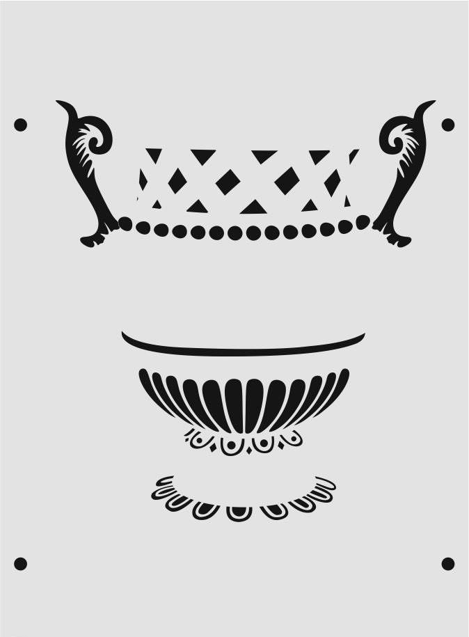 Boyutlu Desen Stencil Şablon (25x35) BY-059