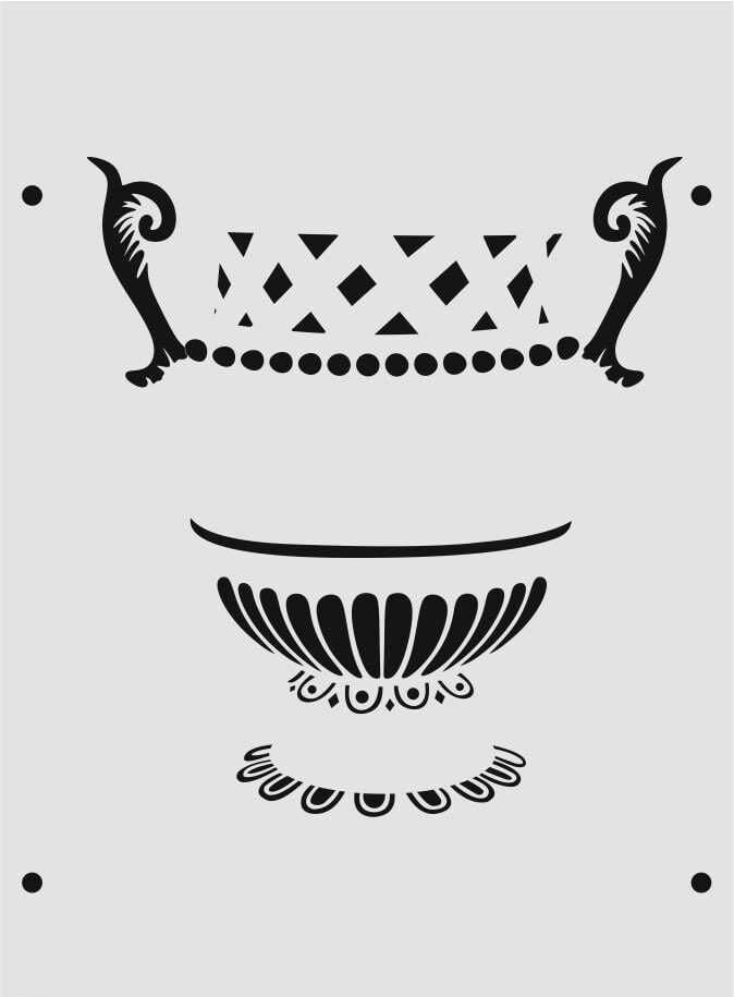 Boyutlu Desen Stencil Şablon (25x35) BY-059