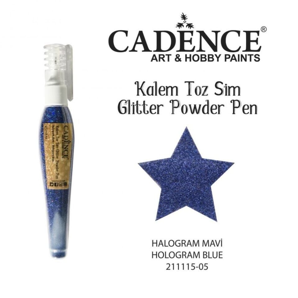 Cadence Kalem Toz Sim Halogram Mavi 10gr