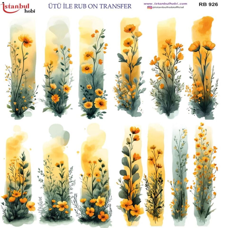 Ütü ile Rub On Transfer Kağıdı 30x30cm RB-926