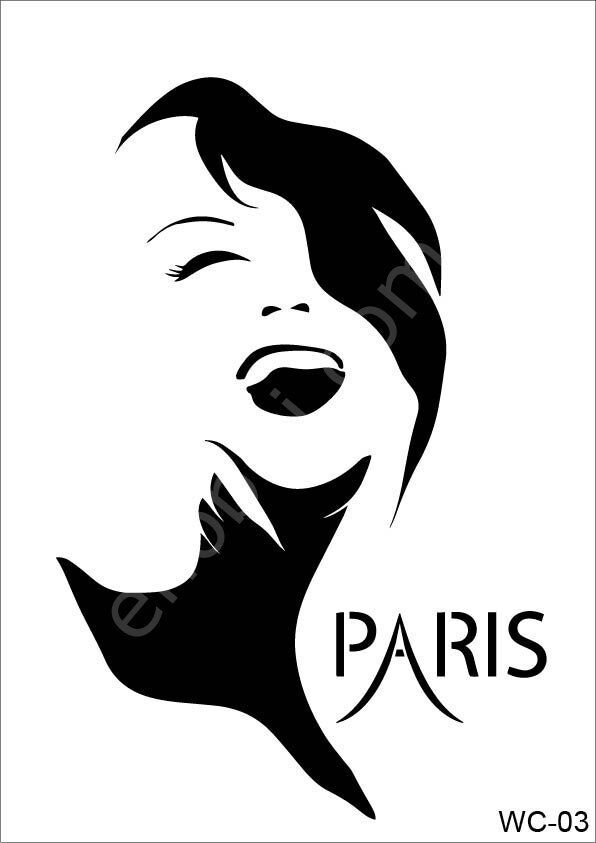 Cadence Stencil Şablon A4 Woman Collection WC-03