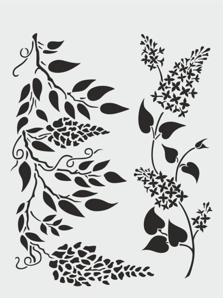 Border Desen Stencil Şablon (25x35) BR-024