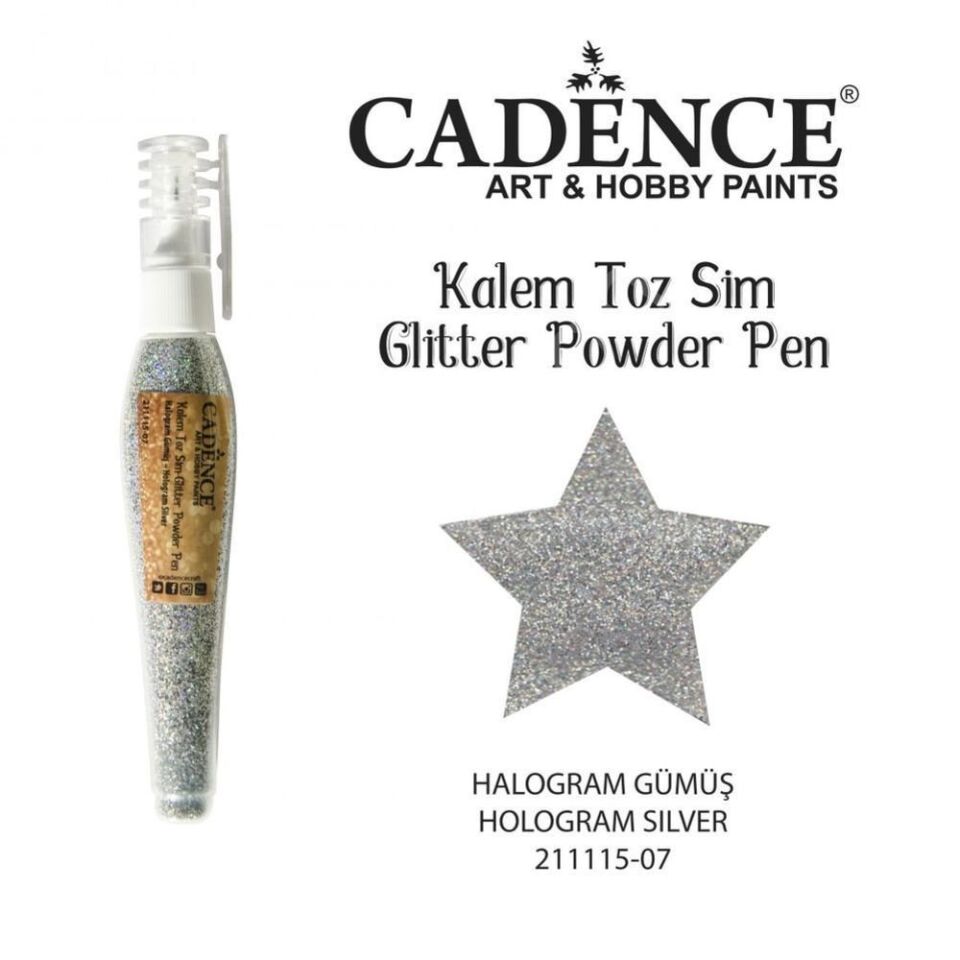 Cadence Kalem Toz Sim Halogram Gümüş 10gr