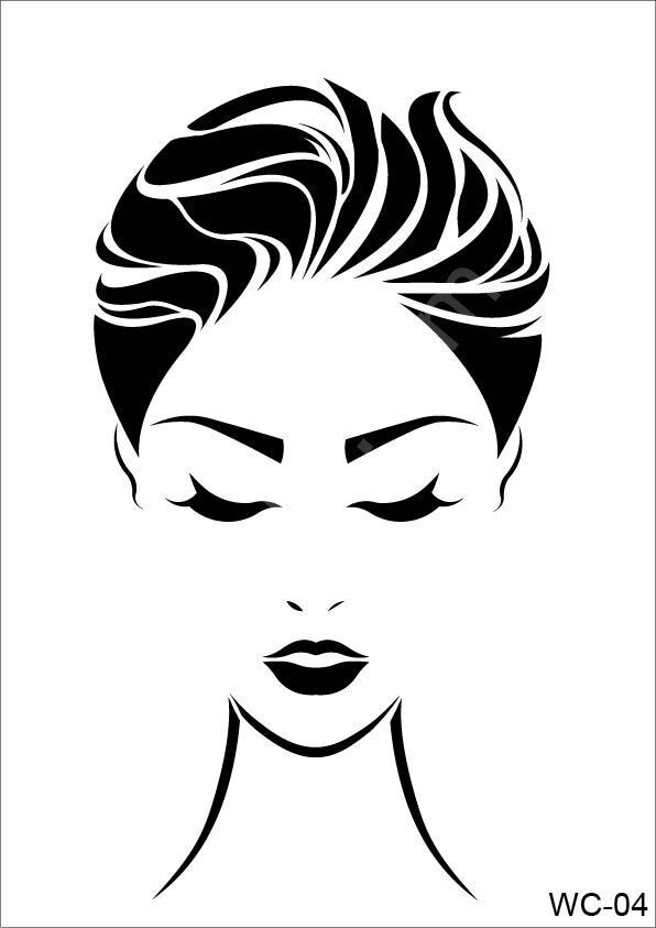 Cadence Stencil Şablon A4 Woman Collection WC-04