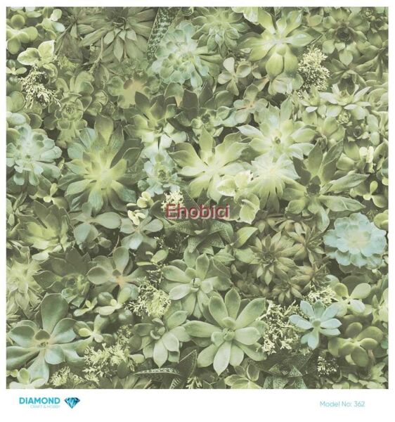 Diamond Pirinç Dekopaj Kağıdı - 362 - 30x30