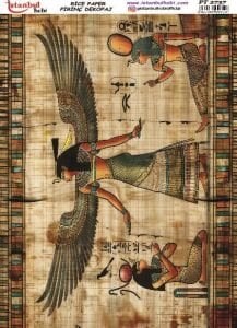 Pirinç Dekopaj Kağıdı 30x42cm PT-2737 Antik Mısır