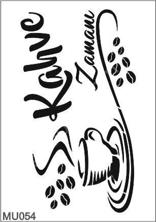 Mutfak Temalı Desenler Stencil Şablon (21x30) MU-054