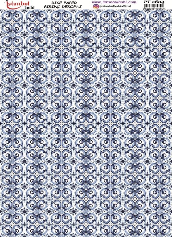Pirinç Dekopaj Kağıdı 30x42cm PT-2604 Etnik