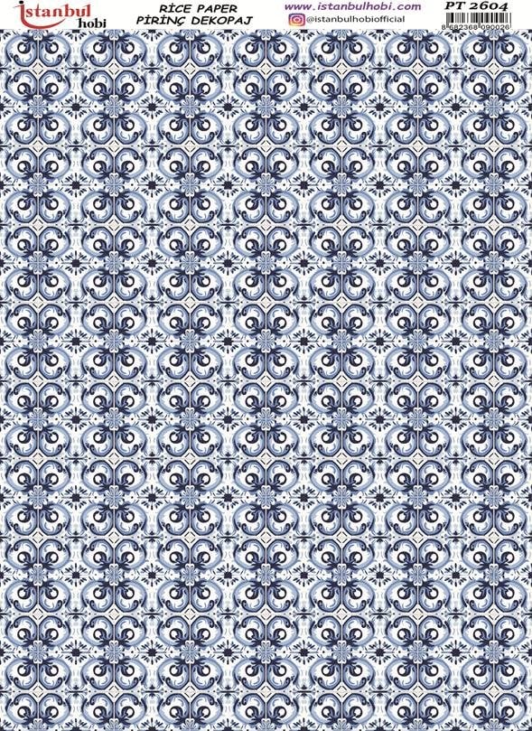 Pirinç Dekopaj Kağıdı 30x42cm PT-2604 Etnik