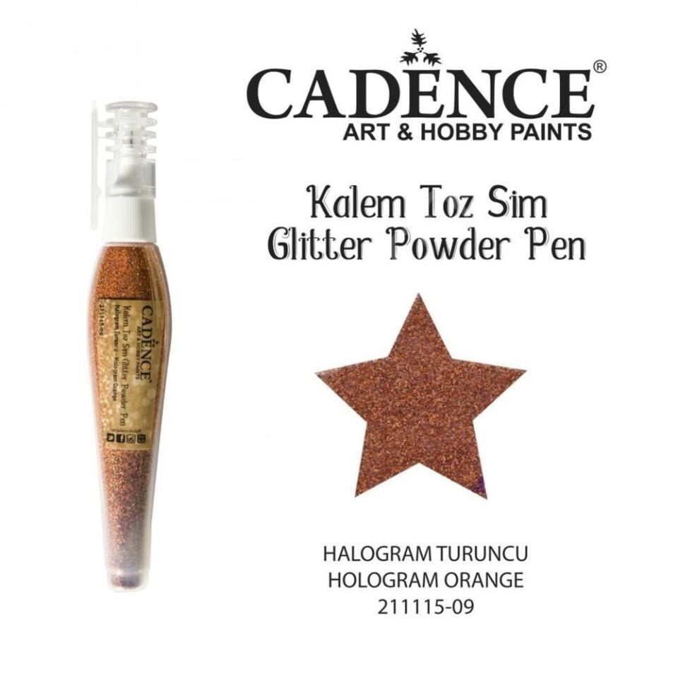 Cadence Kalem Toz Sim Halogram Turuncu 10gr