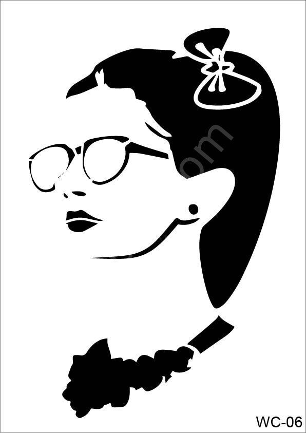Cadence Stencil Şablon A4 Woman Collection WC-06