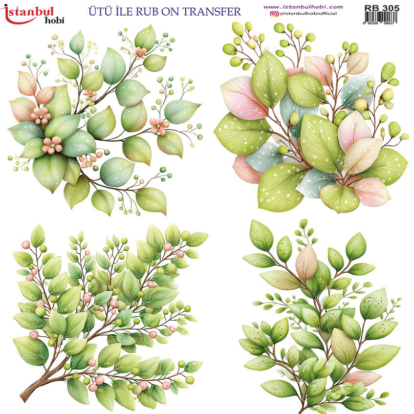 Ütü ile Rub On Transfer Kağıdı 30x30cm RB-305
