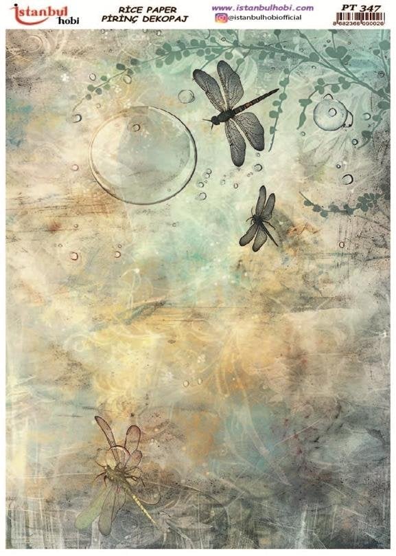 Pirinç Dekopaj Kağıdı 30x42cm PT-347 Mix Yusufcuk