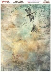 Pirinç Dekopaj Kağıdı 30x42cm PT-347 Mix Yusufcuk