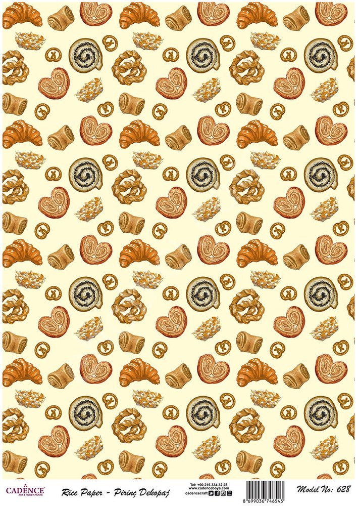 Cadence Pirinç Dekopaj Kağıdı - Model 628