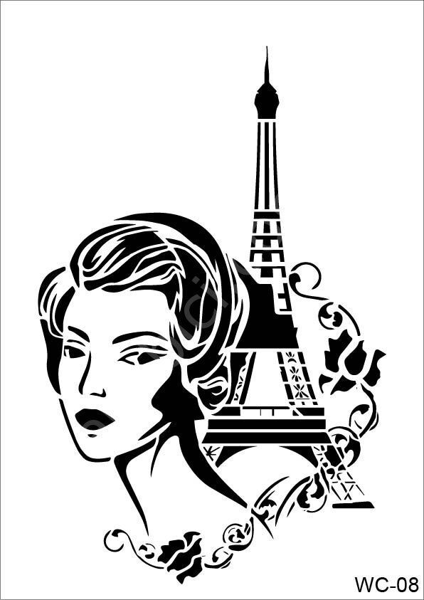 Cadence Stencil Şablon A4 Woman Collection WC-08