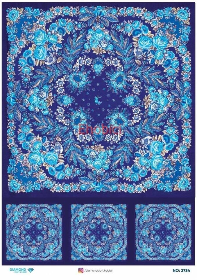 Diamond Pirinç Dekopaj Kağıdı - 2734