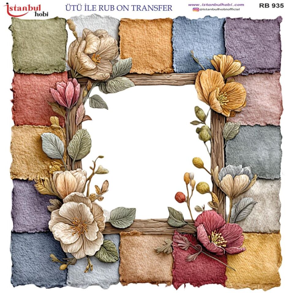Ütü ile Rub On Transfer Kağıdı 30x30cm RB-935