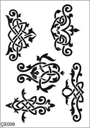 Çeltik Desen Stencil Şablon (21x30) ÇE-009
