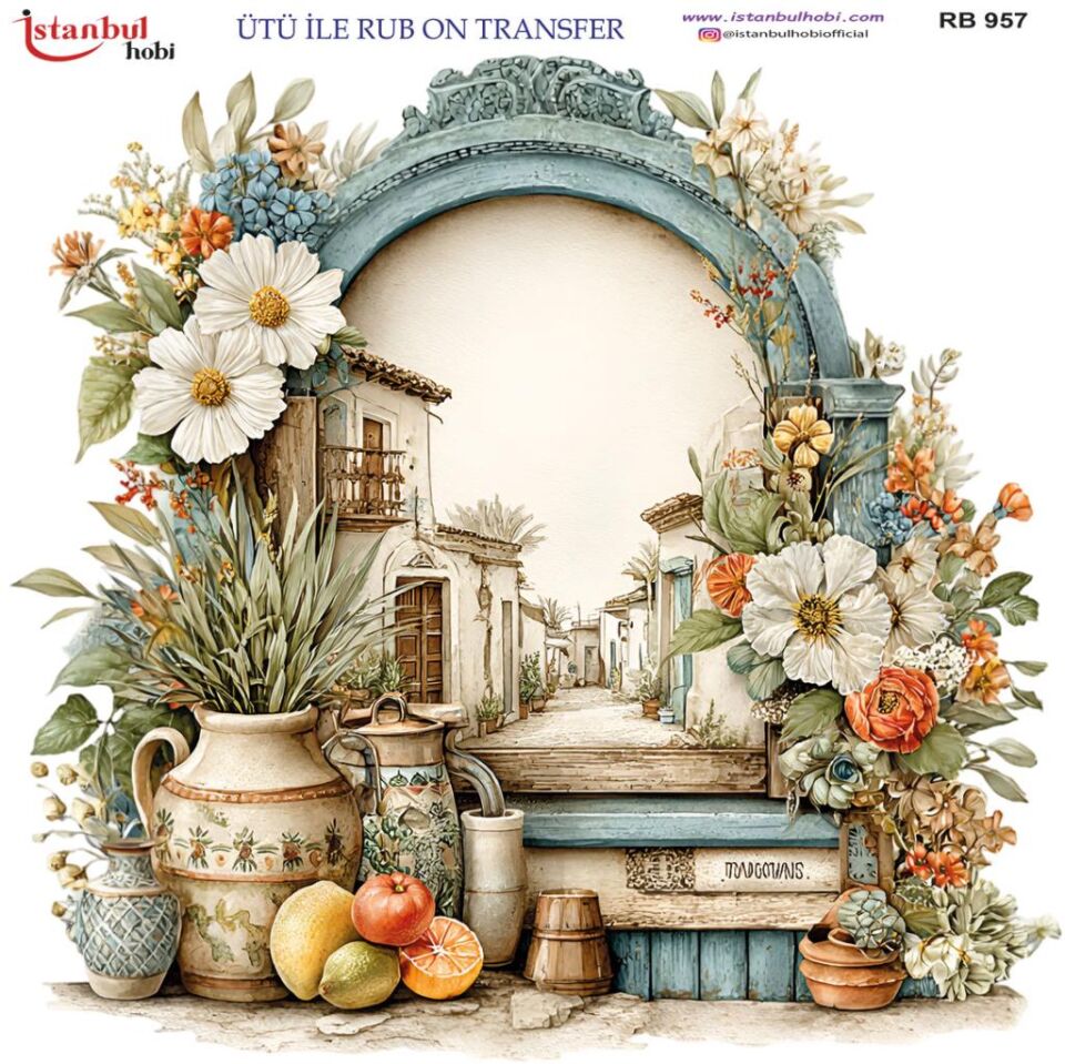 Ütü ile Rub On Transfer Kağıdı 30x30cm RB-957