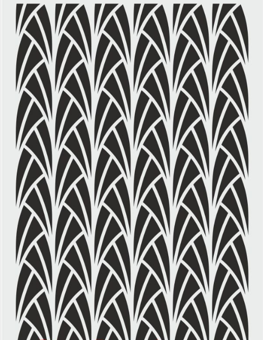 Ardışık Desen Stencil Şablon (21x30) R-040