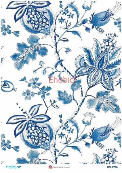 Diamond Pirinç Dekopaj Kağıdı - 2736