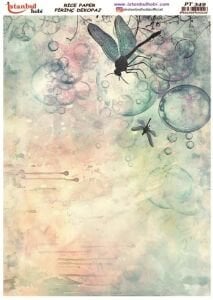Pirinç Dekopaj Kağıdı 30x42cm PT-349 Mix Yusufcuk