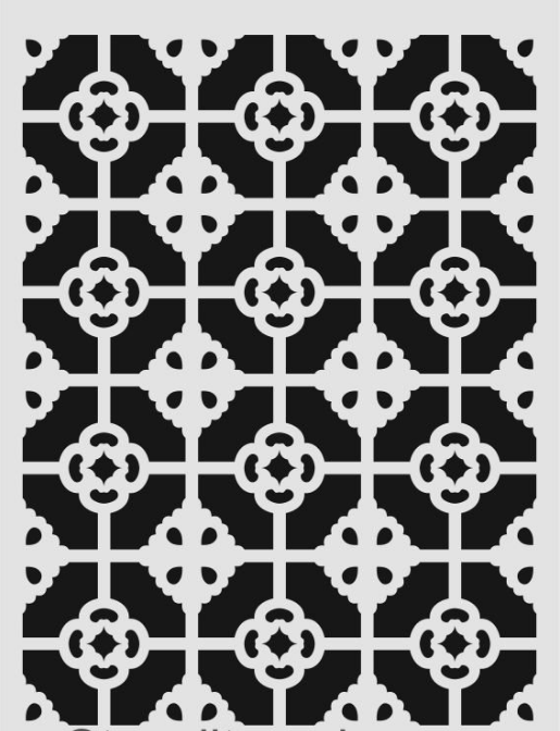 Ardışık Desen Stencil Şablon (21x30) R-041