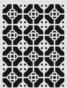 Ardışık Desen Stencil Şablon (21x30) R-041