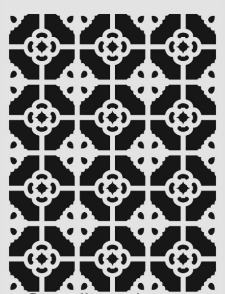 Ardışık Desen Stencil Şablon (21x30) R-041
