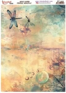 Pirinç Dekopaj Kağıdı 30x42cm PT-350 Mix Yusufcuk