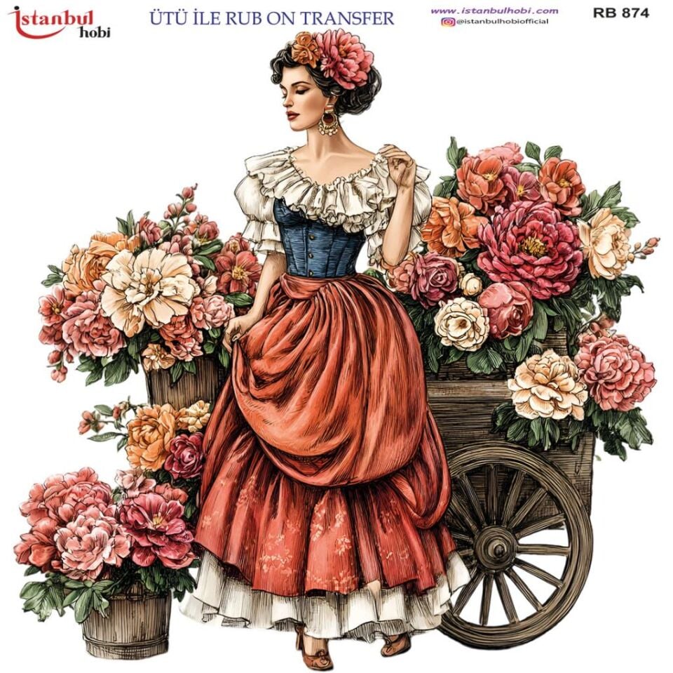 Ütü ile Rub On Transfer Kağıdı 30x30cm RB-874